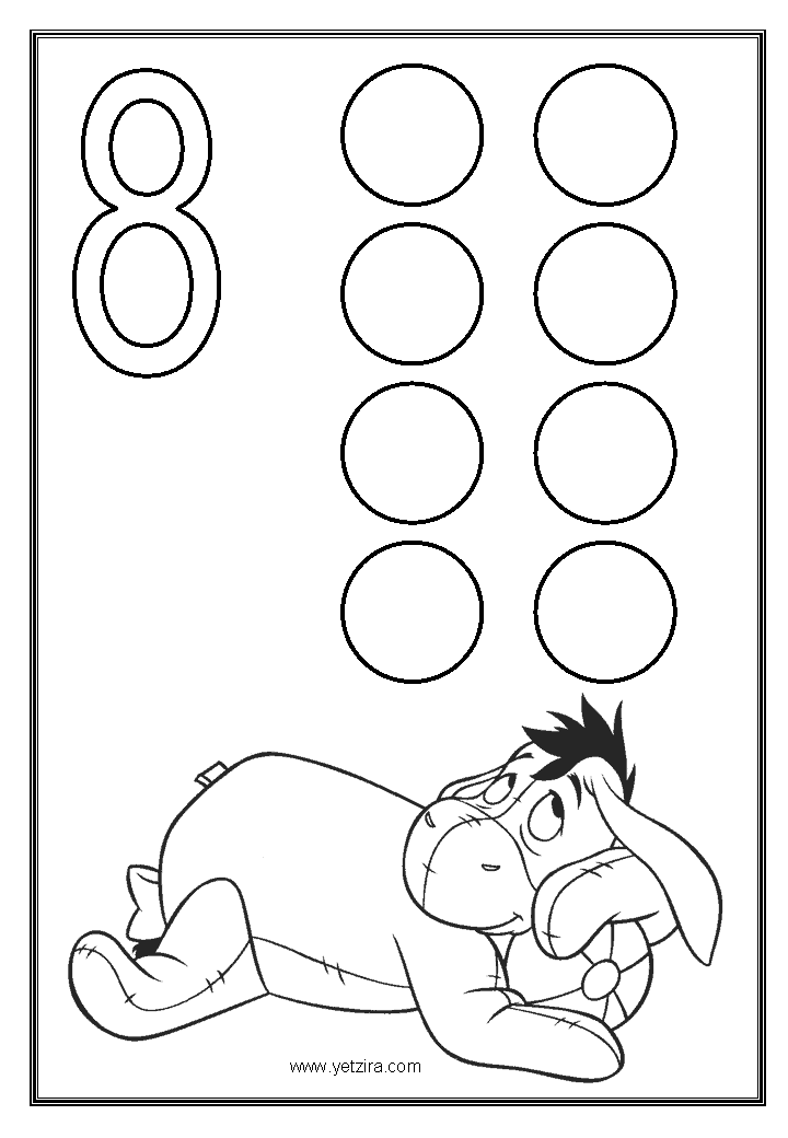 30+ number coloring pages 1-10 Crafts,actvities and worksheets for preschool,toddler and kindergarten